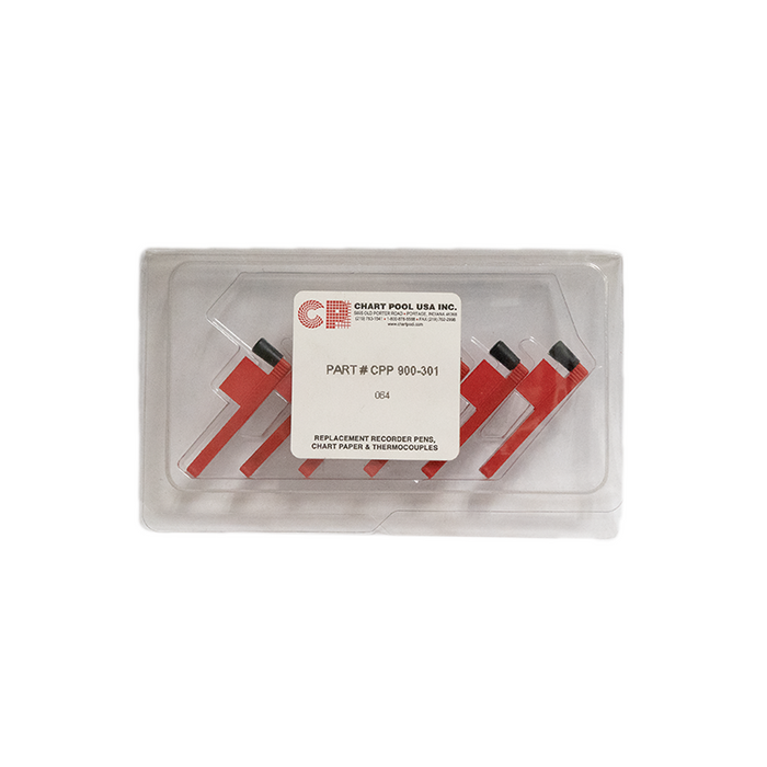 (900-301) Red Chart Pen, .140 NIB Length, 6-Pack, 82-39-0102-06