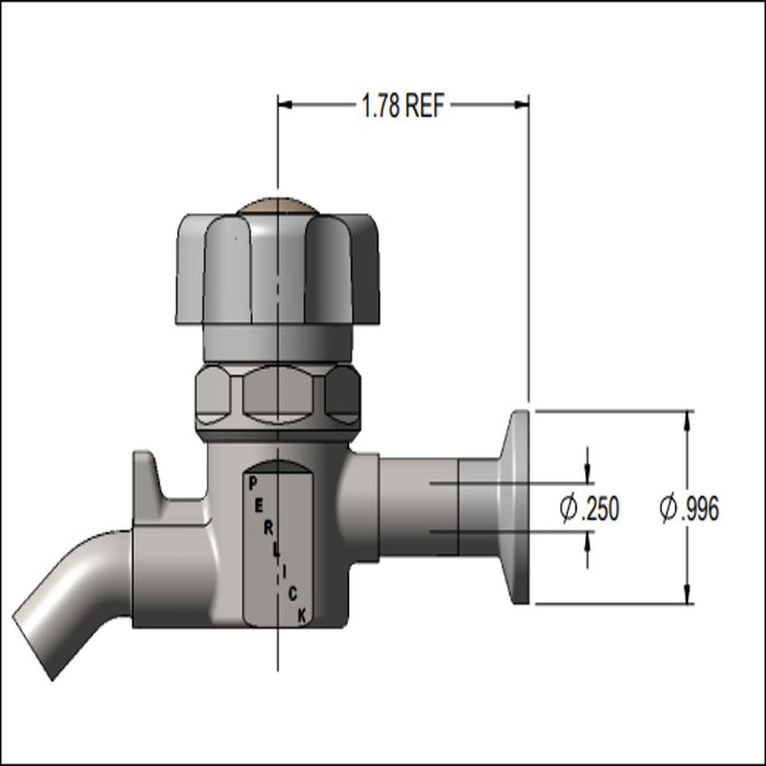 (PERLICK SPL VLV) Perlick Clamp Sample Valve