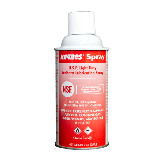 (HAYNES RED) Light Duty Lubricant Spray: Haynes Red, 6pk